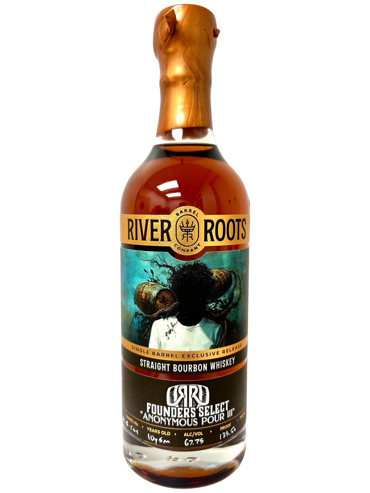 River Roots Barrel Co. - 10Y 5M Kentucky Bourbon- Single Barrel #GE-B-C64 - "Anonymous Pour III"