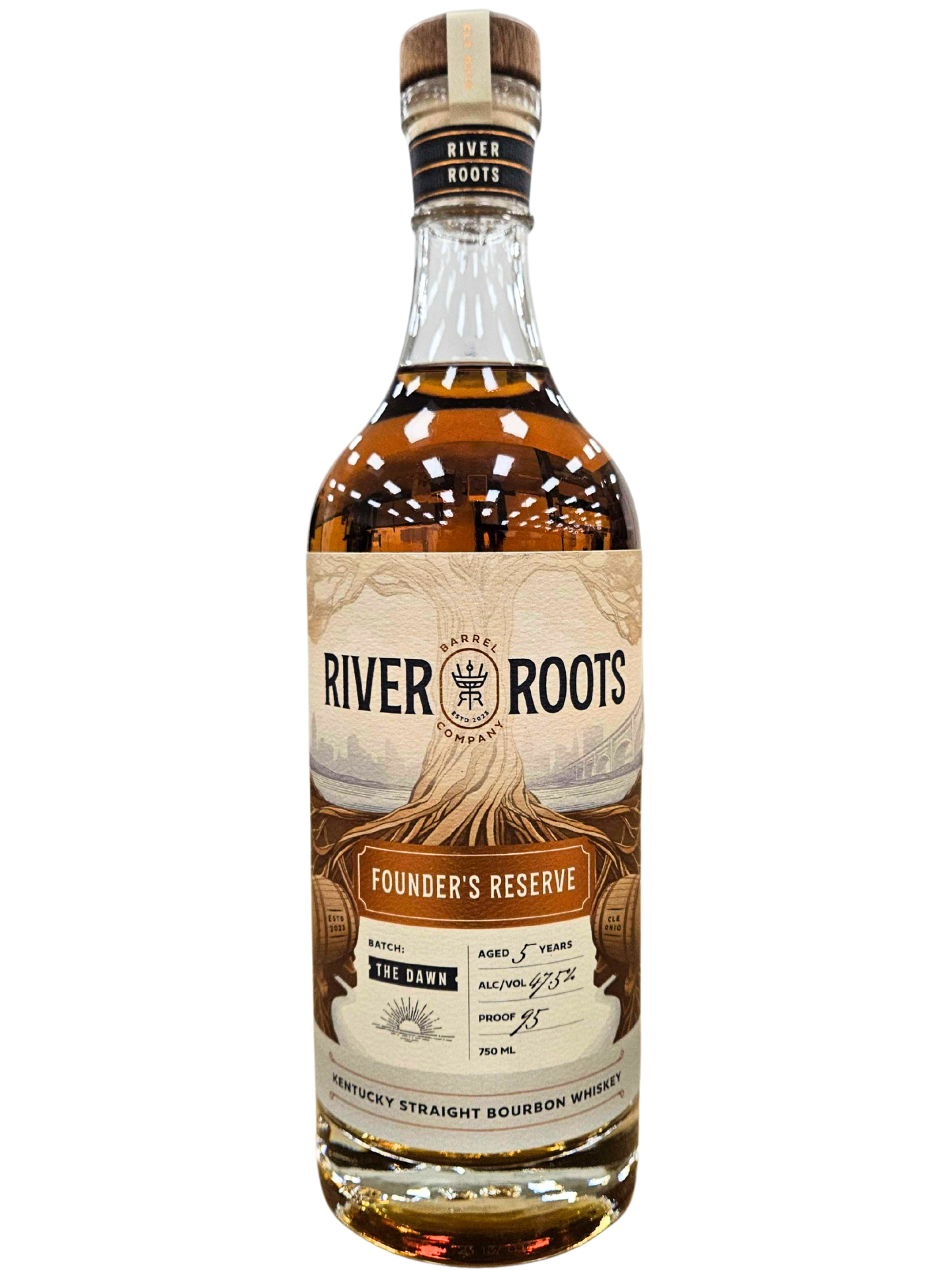 River Roots Barrel Co. - 5 Yr Founder’s Reserve Bourbon – Batch: "The Dawn"